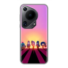 Силиконовый Чехол на Huawei Pura 70 Ultra с картинкой Brawl Stars (Персонажи в закате)