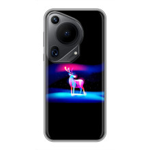 Силіконовий бампер з картинкою звірів для Huawei Pura 70 Ultra (Яскравий олень)