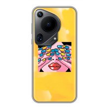 Силиконовый бампер с принтом (ПАТРИОТ) для Huawei Pura 70 Ultra – Патриотка