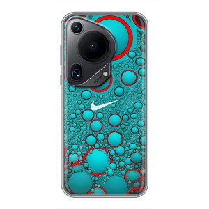 Силиконовый Чехол на Huawei Pura 70 Ultra с картинкой Nike – Найк зеленый