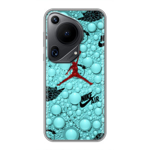 Силиконовый Чехол Nike Air Jordan на Хuawei Пура 70 Ультра – Джордан Найк
