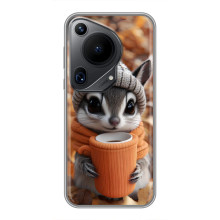Друкований чохол 'Звірята з кавою' для Huawei Pura 70 Ultra