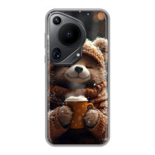Друкований чохол 'Звірята з кавою' для Huawei Pura 70 Ultra – Мішка з кавою