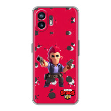 Бампер (ТПУ) с принтом Brawl Stars на Гуавей Пура 70 – Кольт на красном