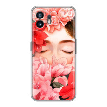 Чехлы (ART) Цветы на Huawei Pura 70 (VPrint) (Очі в квітах)