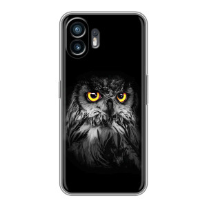 Чохли з принтом СОВИ для Huawei Pura 70 – Сова на чорному