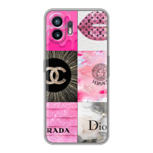 Чехол (Dior, Prada, YSL, Chanel) для Huawei Pura 70 (Модница)