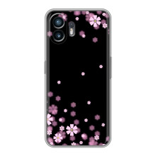 Чохол для Хуавей Пура 70 - з принтом (Дизайнерські) (AlphaPrint) (Квіти маленькі)