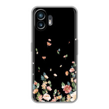 Чохол для Хуавей Пура 70 - з принтом (Дизайнерські) (AlphaPrint) (Маленькі квіти)