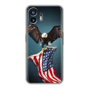 Чехол Флаг USA для Huawei Pura 70 – Орел и флаг