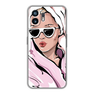 Чехол с картинкой Модные Девчонки Huawei Pura 70 – Девушка в халате