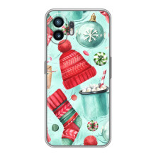 Чехол Санта Клаус для Huawei Pura 70 (Одежда)