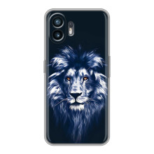 Чохол з картинкою ЛЕВ для Huawei Pura 70 (VPrint) (Синій Лев)