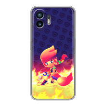Чехол (ТПУ) с героями Бравл Старс на Huawei Pura 70 (Пенни в огне)