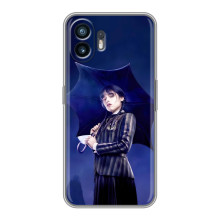 Чохли Венсдей на Huawei Pura 70 Уенсдей (AlphaPrint) – Венздей з парасолькою