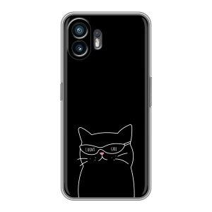 Чехол с рисунком кот на Huawei Pura 70