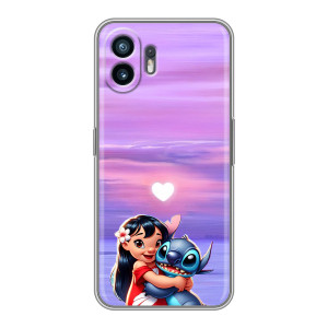 Чехол с рисунком Стич для Huawei Pura 70 – Стич и Лило