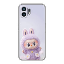 Чехол с принтом Лабубу для Huawei Pura 70 – Фиолетовый Лабубу