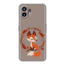 Чехол с принтом лисички на Хuawei Пура 70 – Лисица