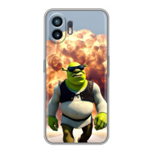 Печатный чехол с принтом Шрек для Huawei Pura 70 – Стильный Шрек