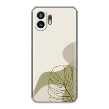 Силконовий чохол з принтом в квітах на Huawei Pura 70 – Монстера зелена