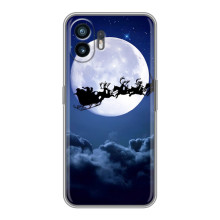 Новорічні Чохли для Хуавей Пура 70 (VPrint) (Санта - місяць)