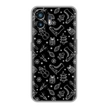 Новорічні, Святкові Чохли для Huawei Pura 70 - 2024 год (Новорічний фон)