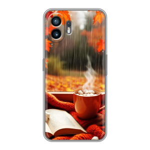 Чехол с уникальным дизайном «Осень с кофе» для Huawei Pura 70
