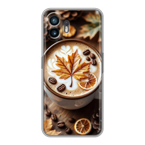 Чехол с уникальным дизайном «Осень с кофе» для Huawei Pura 70