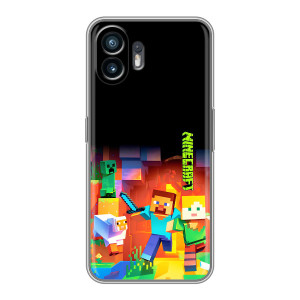 Чехлы для Huawei Pura 70 (Персонажи Майн Крафт) (Герой Майнкрафт)