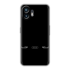 Силиконовый бампер с картинкой машины на Huawei Pura 70 (Силует Audi)