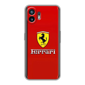 Силиконовый бампер с картинкой машины на Huawei Pura 70 (Ferrari Logo)