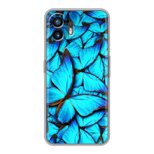 Силиконовый бампер с картинкой животных для Huawei Pura 70 (Крылья бабочек)