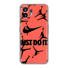 Силиконовый Чехол Nike Air Jordan на Гуавей Пура 70 (Just Do It)