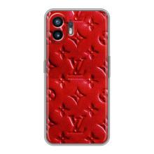 Текстурный Чехол Louis Vuitton для Гуавей Пура 70 (Красный ЛВ)