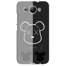 Чохли для Huawei Y3 2017 - Bearbrick Louis Vuitton (PREMIUMPrint) (БеарБрік очі)