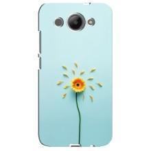 Чохли з квітами для Huawei Y3 2017 (VPrint) (Жовта квітка)