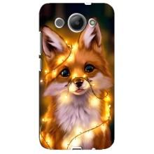 Чехлы с картинкой Лисички для Huawei Y3 2017 (VPrint) (Лисичка в гирляндах)