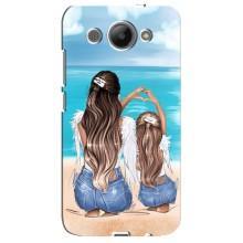 Чехол с печатью для Huawei Y3 2017 - (Мама с ребенком) (AlphaPrint) – Мама с доченькой