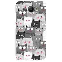 Чохли з Котиками для Huawei Y3 2017 (VPrint) (Мальовані котики)