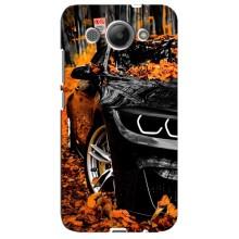 Чехлы с Машинами на Хуавей У3 2017 (VPrint) (Черная Машина)