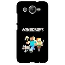 Чехол Майнкрафт на Huawei Y3 2017 (AlphaPrint) Minecraft (герои Minecraft)