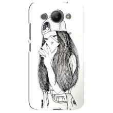 Чехол с печатью для Huawei Y3 2017 - (Мода) (AlphaPrint) (Фото девочки)