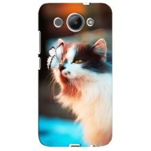 Чохол на Хуавей У3 2017 з Котиками (VPrint) (Котик з метеликом)