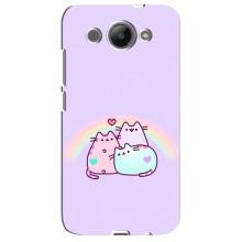 Чохол на Хуавей У3 2017 з Котиками (VPrint) (Радужний котик)