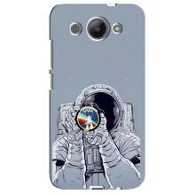 Чехол NASA для Huawei Y3 2017 (AlphaPrint) (Космонавт фото)