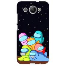 Чехол Амонг Ас для Huawei Y3 2017 (AlphaPrint) (Скины в космосе)