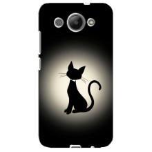 Чохол з принтом для Huawei Y3 2017 (AlphaPrint) Модні коти (Силует котика)