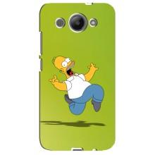 Чехол с Симпсонами для Huawei Y3 2017 (VPrint) (Гомер Симпсон)