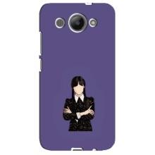 Чехлы Венсдей на Huawei Y3 2017 Уэнсдей (AlphaPrint) (Уэнздей в черном)